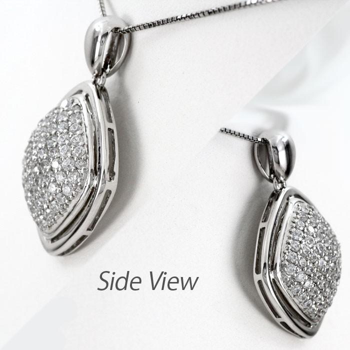 ダイヤモンド ネックレス レディース ペンダント プラチナ 900 パヴェ スクエア ゴージャス アンティーク 誕生日 プレゼント 母の日 爆買 |  | 02