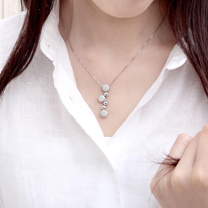 ダイヤモンド ネックレス レディース ペンダント ゴールド パヴェ