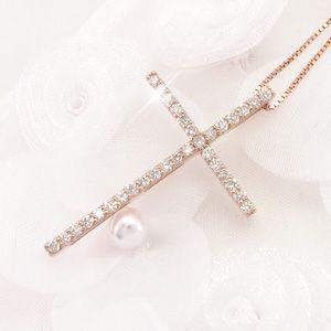クロス ネックレス レディース ダイヤモンド ゴールド 18k ペンダント 十字架 シンプル 18金 k18 PG 誕生日 プレゼント 母の日 爆買 |  | 01