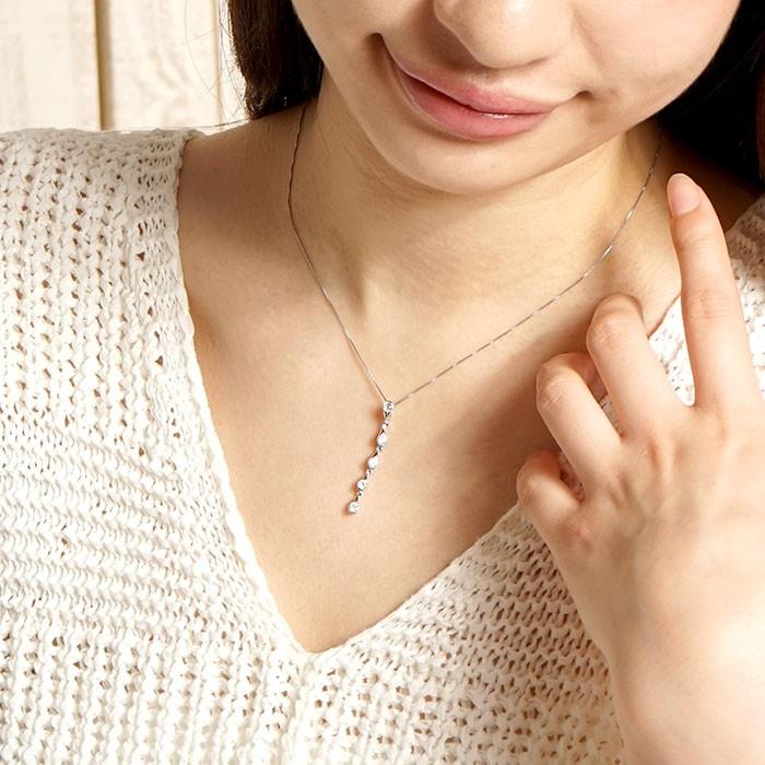ダイヤモンド ネックレス レディース ペンダント ゴールド