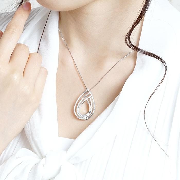 ダイヤモンド ネックレス レディース ペンダント プラチナ 900 ドロップ つゆ ペアシェイプ ゴージャス 誕生日 プレゼント 母の日 爆買 |  | 04