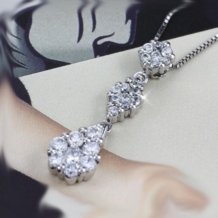 ダイヤモンド ネックレス レディース ペンダント プラチナ 900 ドロップ ひし形 ラウンド 揺れる ブラ 誕生日 プレゼント 母の日 爆買 |  | 01