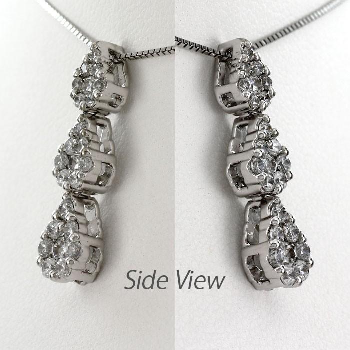 ダイヤモンド ネックレス レディース ペンダント プラチナ 900