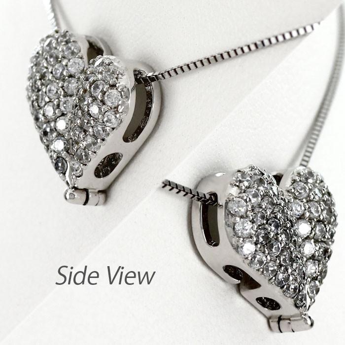 ダイヤモンド ネックレス レディース ペンダント プラチナ 900 ハート ドロップ パヴェ 2way 2ウェイ 誕生日 プレゼント 母の日 爆買 |  | 02