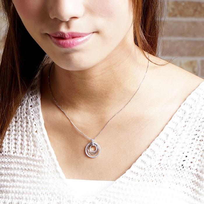 ダイヤモンド ネックレス レディース ゴールド 10k ペンダント サークル 揺れる ブラ 10金 誕生日 プレゼント 父の日の画像