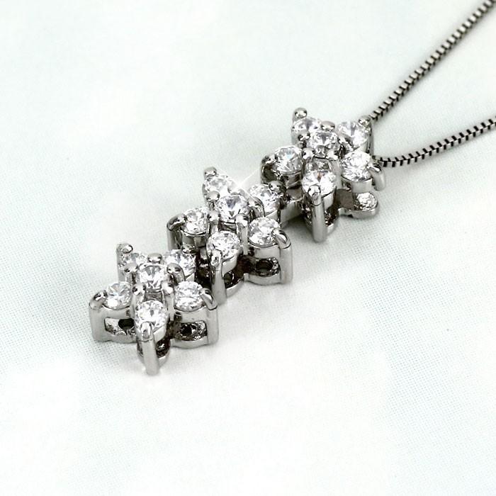 ダイヤモンド ネックレス レディース ゴールド 18k ペンダント フラワー モチーフ 揺れる ブラ 18金 誕生日 プレゼント 父の日の画像