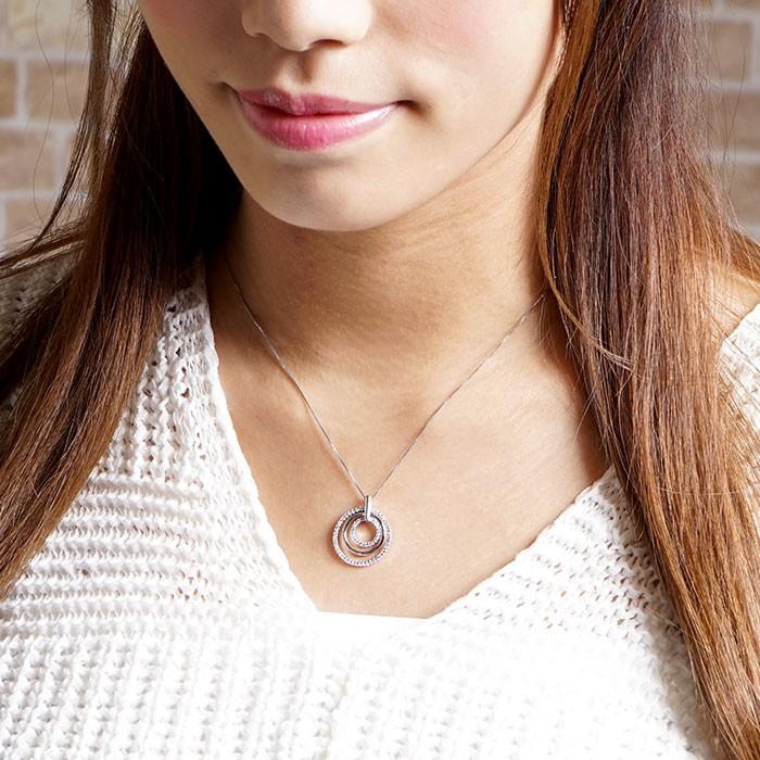 ダイヤモンド ネックレス レディース ゴールド 10k ペンダント サークル 揺れる ブラ 10金 誕生日 プレゼント 父の日の画像