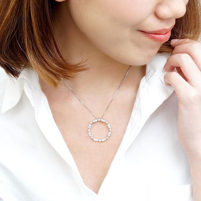 ダイヤモンド ネックレス レディース プラチナ 900 ペンダント アンティーク サークル ラウンド マーキス 誕生日 プレゼント 母の日 |  | 04