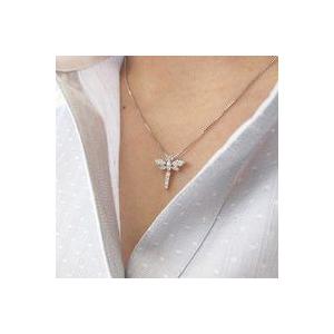 ネックレス レディース ダイヤモンド ゴールド 18k ペンダント トンボ とんぼ モチーフ アニマル 父の日の画像
