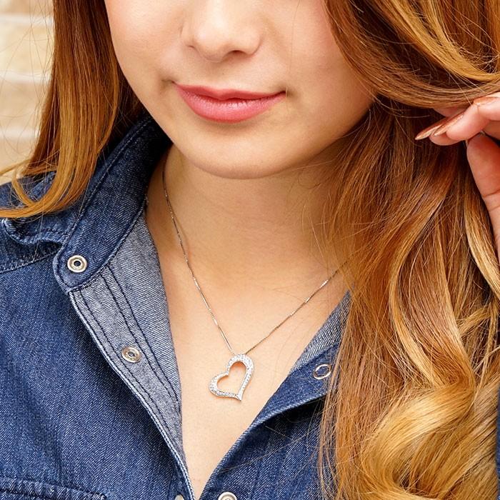 ネックレス レディース ハートダイヤモンド プラチナ 900 ペンダント オープンハート パヴェ 誕生日 プレゼント 母の日 爆買 |  | 04