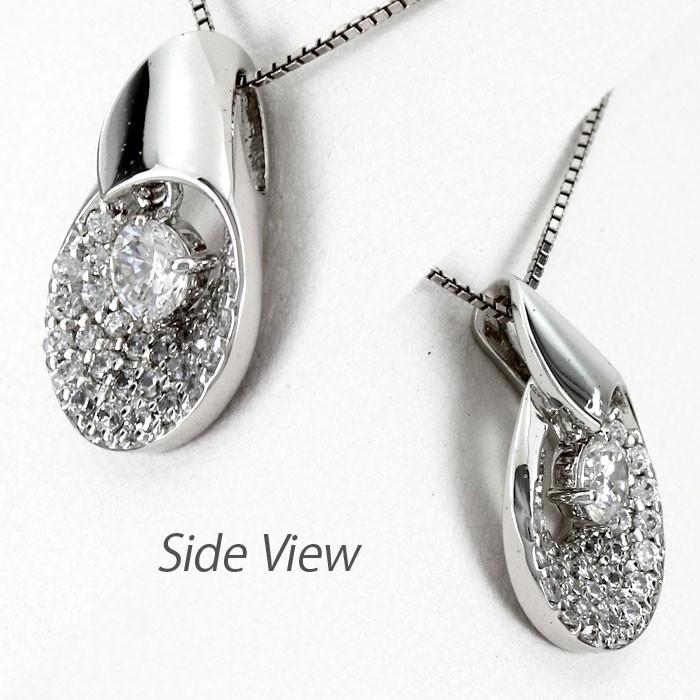 ダイヤモンド ネックレス レディース プラチナ 900 ペンダント パヴェ 一粒 揺れる スイング ブラ 誕生日 プレゼント 母の日 爆買 |  | 02