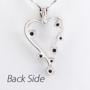 ハート ネックレス ダイヤモンド ゴールド 18k ペンダント つた 蔦 揺れる 18金 誕生日 プレゼント 父の日の画像