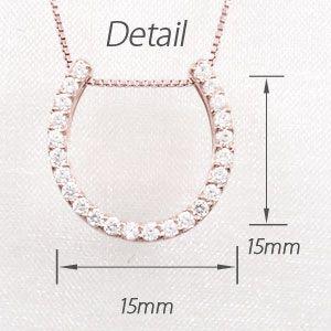 馬蹄 ネックレス レディース ダイヤモンド ホースシュー ゴールド 18k ペンダント 18金 k18 PG 誕生日 プレゼント 母の日 爆買 |  | 03