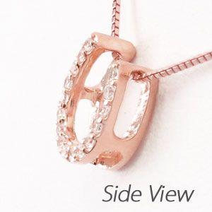 馬蹄 ネックレス レディース ダイヤモンド ホースシュー ゴールド 18k ペンダント 18金 誕生日 プレゼント 父の日の画像