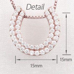 馬蹄 ネックレス レディース ダイヤモンド ホースシュー ゴールド 18k ペンダント 18金 k18 PG 誕生日 プレゼント 母の日 爆買 |  | 03