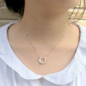 馬蹄 ネックレス レディース ダイヤモンド ホースシュー ゴールド 18k ペンダント 18金 k18 PG 誕生日 プレゼント 母の日 爆買 |  | 05