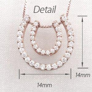 馬蹄 ネックレス レディース ダイヤモンド ホースシュー ゴールド 18k ペンダント 18金 k18 PG 誕生日 プレゼント 母の日 爆買 |  | 03