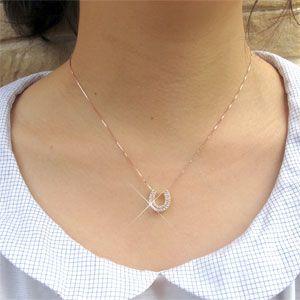 馬蹄 ネックレス レディース ダイヤモンド ホースシュー ゴールド 18k ペンダント 18金 k18 PG 誕生日 プレゼント 母の日 爆買 |  | 05
