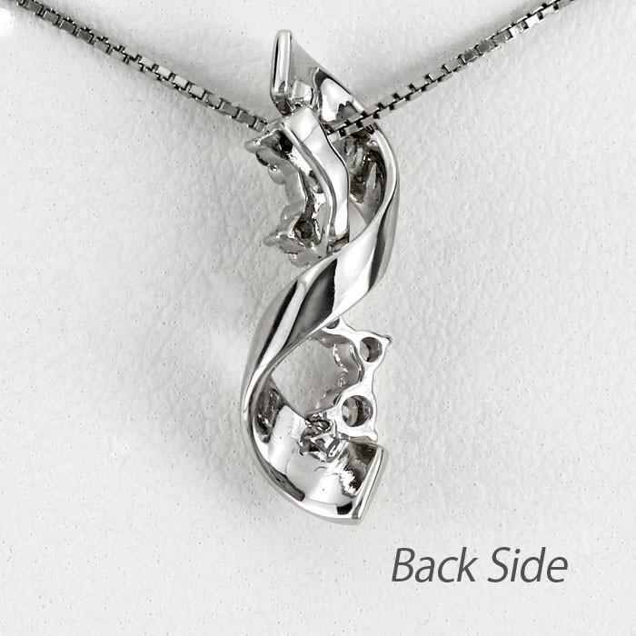 ネックレス ダイヤモンド ゴールド 18k ペンダント ツイスト ひねり 18金 誕生日 プレゼント 父の日の画像