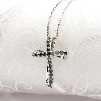 クロス ネックレス レディース ダイヤモンド ゴールド 18k ペンダント 十字架 クローバー 誕生日 プレゼント 父の日の画像