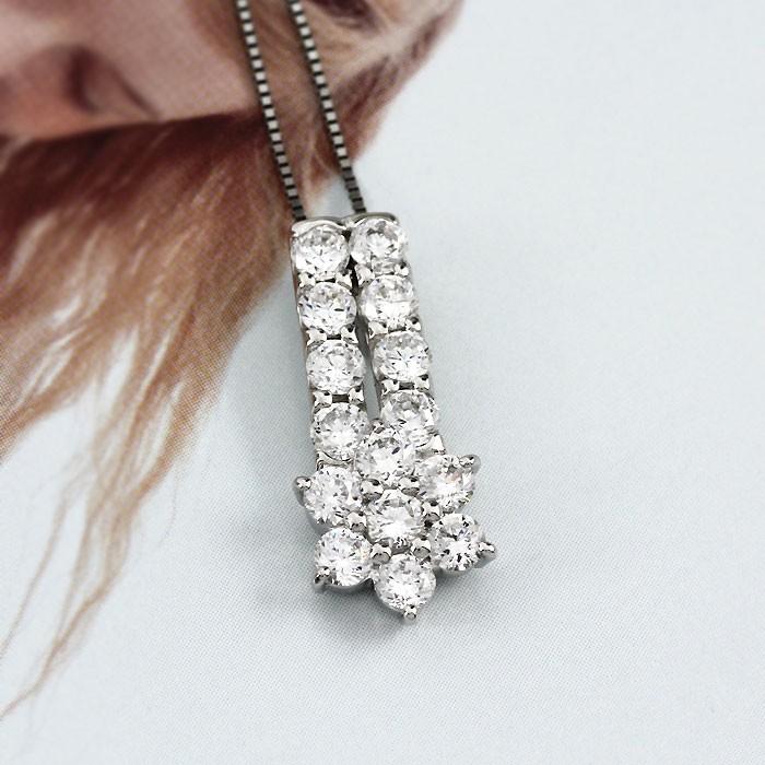 ネックレス ダイヤモンド ゴールド 10k ペンダント フラワー 花 パヴェ 10金 1.00ct 誕生日 プレゼント 父の日の画像