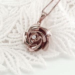 ダイヤモンド ネックレス レディース ゴールド 18k ペンダント 薔薇 バラ ローズ 一粒 k18 18金 誕生日 プレゼント 母の日 爆買 |  | 01