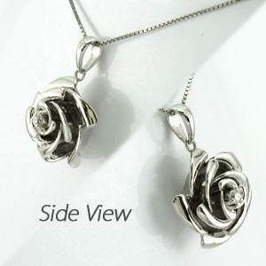ダイヤモンド ネックレス レディース プラチナ 900 ペンダント 薔薇 バラ ローズ 一粒 誕生日 プレゼント 母の日 爆買 |  | 02