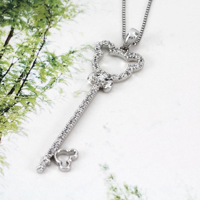 ダイヤモンド ネックレス レディース プラチナ 900 ペンダント キー クマ 熊 ベアー アニマル 鍵 誕生日 プレゼント 母の日 爆買 |  | 01