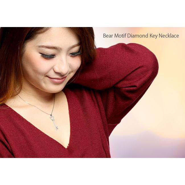 ダイヤモンド ネックレス レディース プラチナ 900 ペンダント キー クマ 熊 ベアー アニマル 鍵 誕生日 プレゼント 母の日 爆買 |  | 05