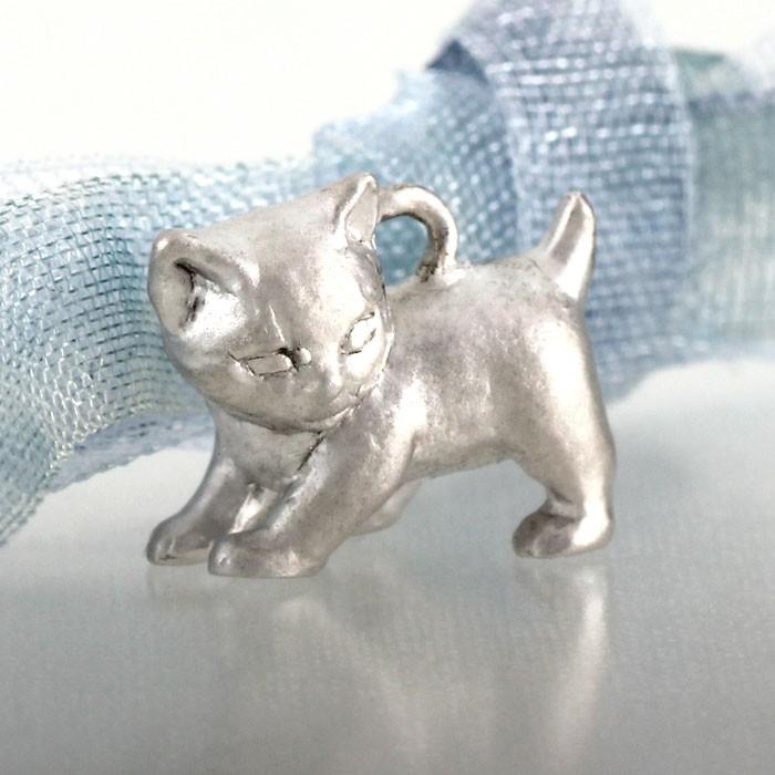 ネックレス プラチナ 900 猫 ネコ キャット アニマル 無垢 地金 ペンダント 誕生日 プレゼント 父の日の画像