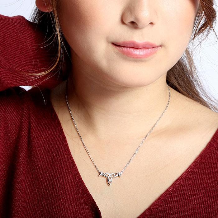 ダイヤモンド ネックレス レディース プラチナ 900 ペンダント アンティーク 透かし ミル 誕生日 プレゼント 父の日の画像