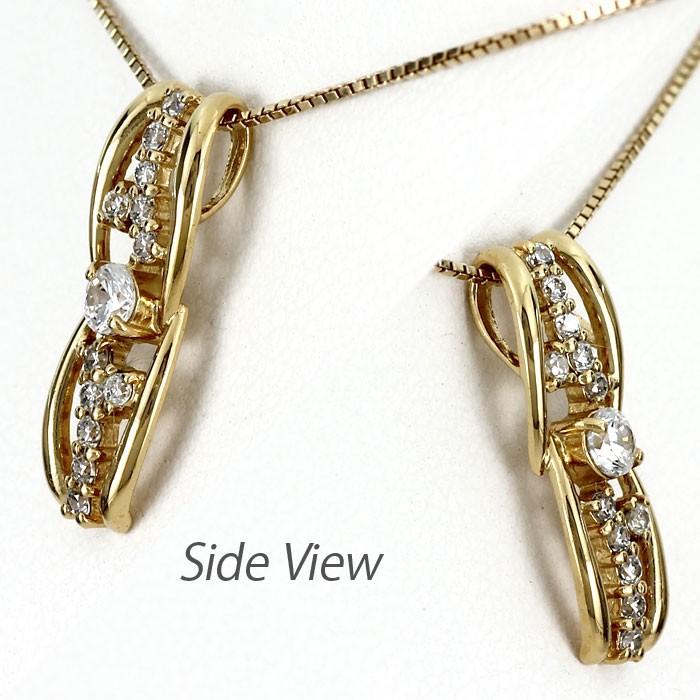 ネックレス ダイヤモンド ゴールド 18k ペンダント 18金 k18 誕生日 プレゼント 父の日の画像