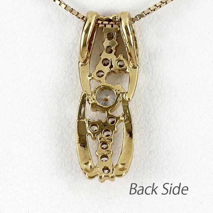 ネックレス ダイヤモンド ゴールド 18k ペンダント 18金 k18 誕生日 プレゼント 父の日の画像