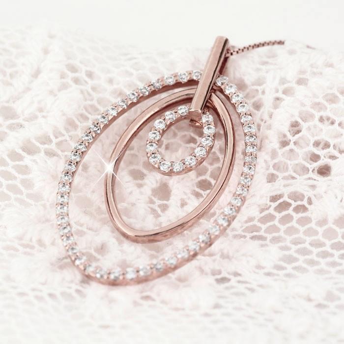 ネックレス ダイヤモンド ゴールド 18k ペンダント オーバル 楕円 サークル 18金 18K k18PG 誕生日 プレゼント 母の日 |  | 01
