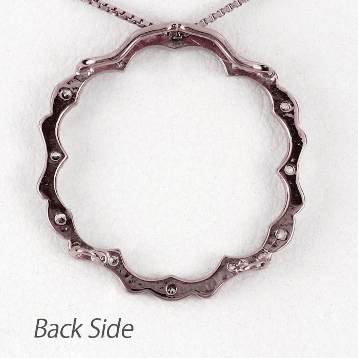 ネックレス ダイヤモンド ゴールド 18k ペンダント アンティーク ミル打ち サークル 18金 誕生日 プレゼント 母の日 爆買 |  | 03