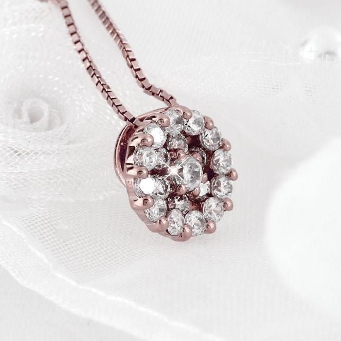 ネックレス ダイヤモンド ゴールド 18k ペンダント パヴェ サークル 18金 k18 誕生日 プレゼント 母の日 |  | 01