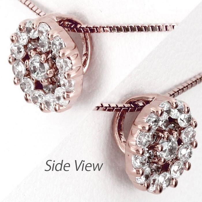 ネックレス ダイヤモンド ゴールド 18k ペンダント パヴェ サークル 18金 k18 誕生日 プレゼント 母の日 |  | 02