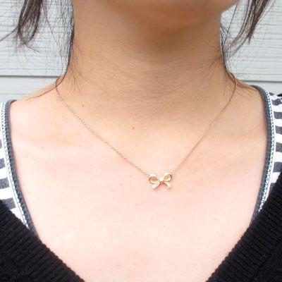 ダイヤモンド ネックレス レディース ゴールド 18k ペンダント リボン アンティーク ミル 18金 誕生日 プレゼント 父の日の画像