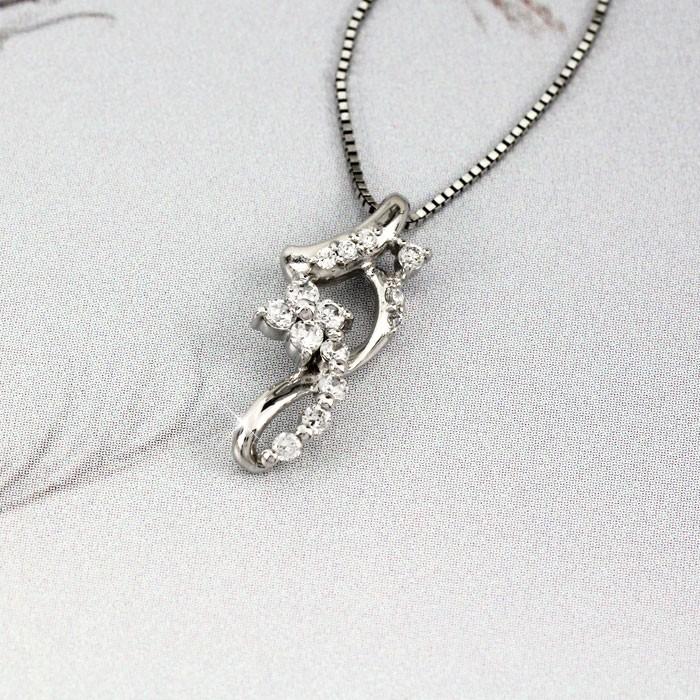 ネックレス ダイヤモンド ゴールド 18k ペンダント フラワー 花 18金 k18 誕生日 プレゼント 父の日の画像