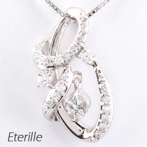 ネックレス ダイヤモンド ゴールド 18k ペンダント 揺れる 18金 K18 誕生日 プレゼント