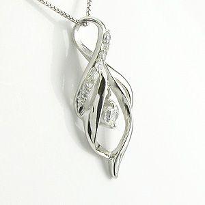 ネックレス ダイヤモンド ゴールド 18k ペンダント 揺れる k18 誕生日 プレゼント 父の日の画像