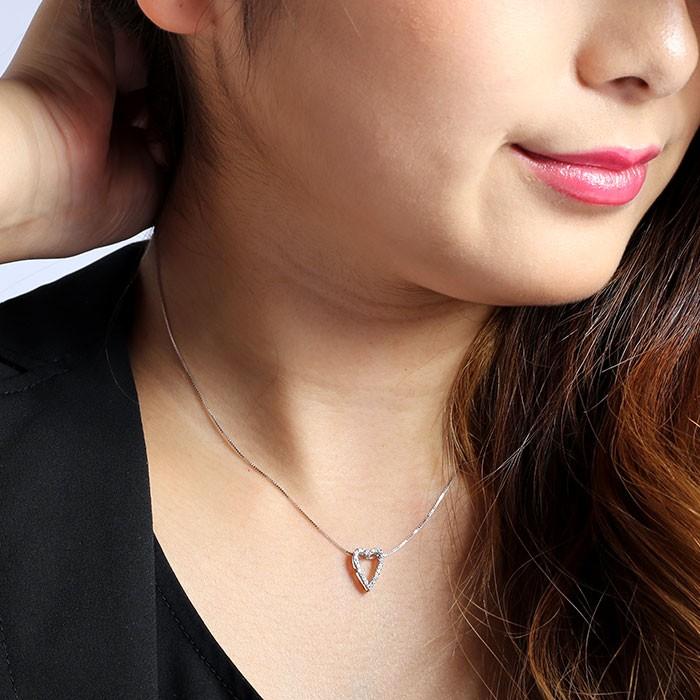 ハート ネックレス ダイヤモンド ゴールド 18k ペンダント 18金 k18 誕生日 プレゼント 父の日の画像