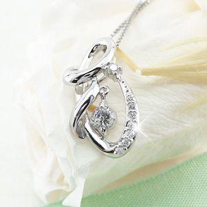 ダイヤモンド ネックレス レディース ゴールド 18k ペンダント 揺れる k18 誕生日 プレゼント 父の日の画像