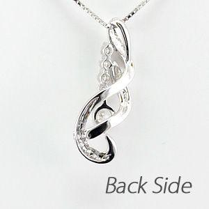 ダイヤモンド ネックレス レディース ゴールド 18k ペンダント 揺れる ツイスト k18 誕生日 プレゼント 父の日の画像