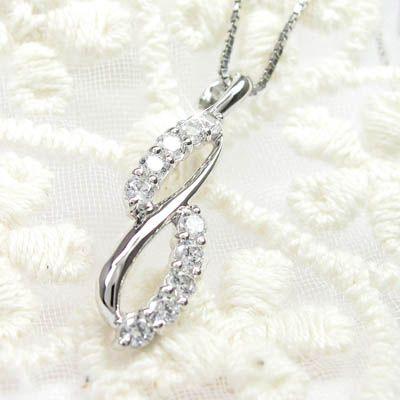 ダイヤモンド ネックレス レディース ゴールド 18k ペンダント スイート 10 テン 18金 k18 誕生日 プレゼント 父の日の画像