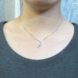ダイヤモンド ネックレス レディース ゴールド 18k ペンダント スイート 10 シンプル カーブ プチ 18金 誕生日 プレゼント 父の日の画像