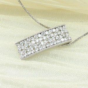ダイヤモンド ネックレス レディース プラチナ 900 ペンダント フラワー 花 透かし ストレート スクエア 誕生日 プレゼント 父の日の画像