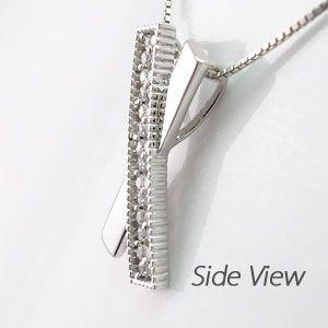 ダイヤモンド ネックレス レディース ゴールド 18k ペンダント レース 透かし フラワー X字 18金 誕生日 プレゼント バレンタイン |  | 02