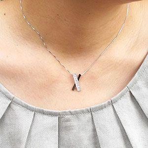 ダイヤモンド ネックレス レディース ゴールド 18k ペンダント レース 透かし フラワー X字 18金 誕生日 プレゼント バレンタイン |  | 04