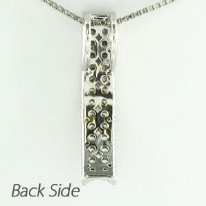 ネックレス ダイヤモンド ゴールド 18k ペンダント フラワー 花 透かし レース スクエア 18金 誕生日 プレゼント 父の日の画像